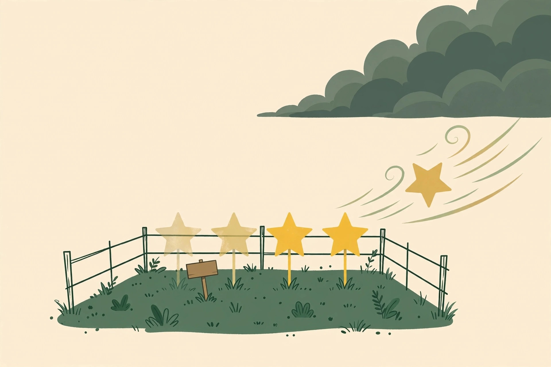 Illustration of a local business whose reviews and profile live on platforms it does not control